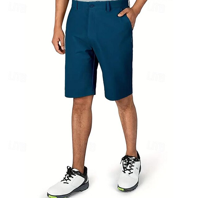 Men's Dress Shorts Work Shorts Golf Shorts Zipper Pocket Plain