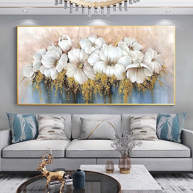  mintura ručně vyráběné abstraktní květiny olejomalby na plátně nástěnné umělecké dekorace moderní obraz pro domácí dekoraci válcovaný bezrámový nenatažený obraz