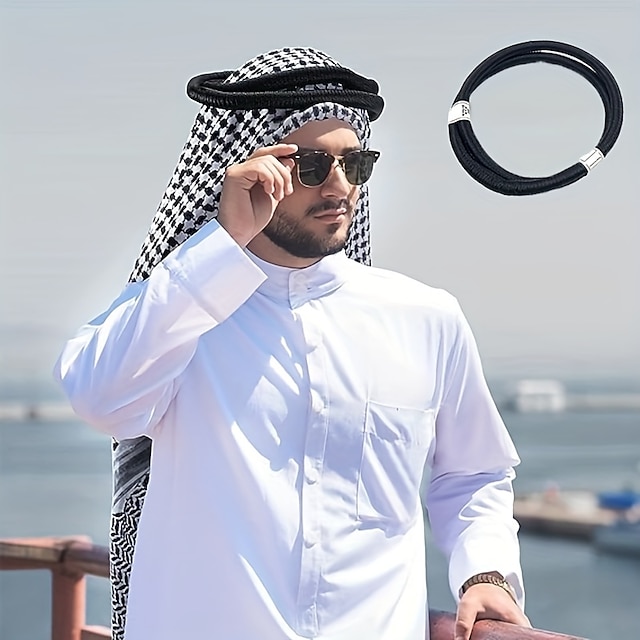  Herren Damen Mützen Schal Flügelärmel Religiös arabisch Muslim Ramadan Erwachsene Kopfbedeckung