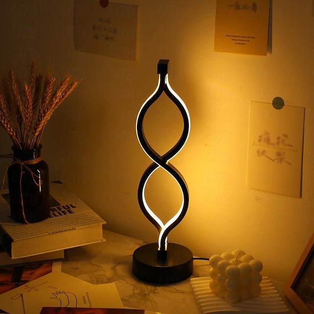  tafellamp modern eigentijds usb-aangedreven voor slaapkamer <5v zwart