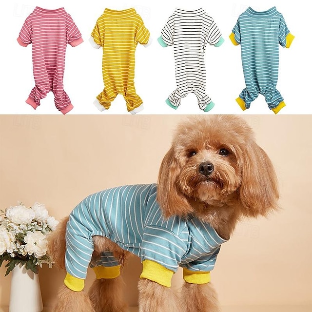  bixiong elastik behagelig størrelse hund kat bamse pyjamas kæledyr firbenet tøj hjemmetøj