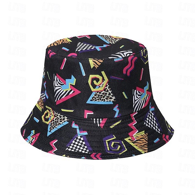  Hippie Años 80 Estilo callejero Baile de Máscaras Sombrero Bob Hippie Disfraz Hombre Mujer Mascarada Uso Diario Casual Diario Desfile del orgullo Adulto Sombrero