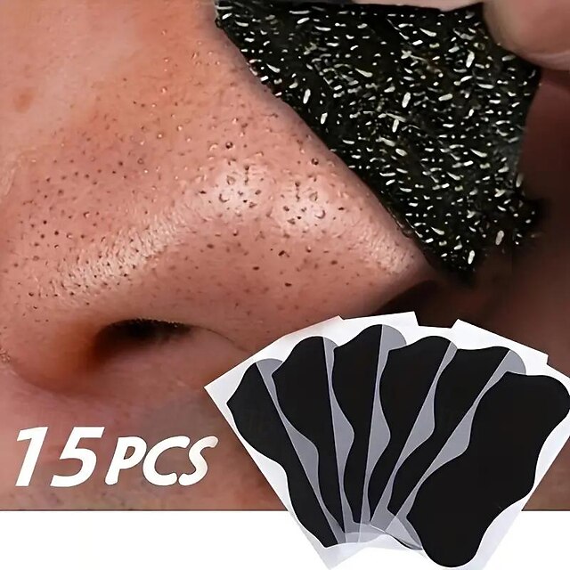 30pcs Charcoal Powder Nose Strips Deep Cleansing Nasal Spot Facial Dot