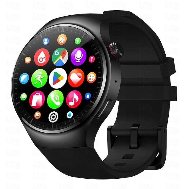 696 ThorUltra4 Slimme horloge 1.43 inch(es) Smart Watch-telefoon 4G LTE Bluetooth Stappenteller Gespreksherinnering Hartslagmeter Compatibel met: Android iOS Heren GPS Handsfree bellen Camera IP 67