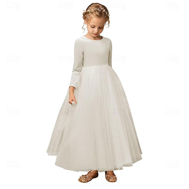  eleganckie aksamitne tiulowe sukienki dla dziewczynek na wesele cekiny urodziny sukienki tutu o linii A dla gościa weselnego