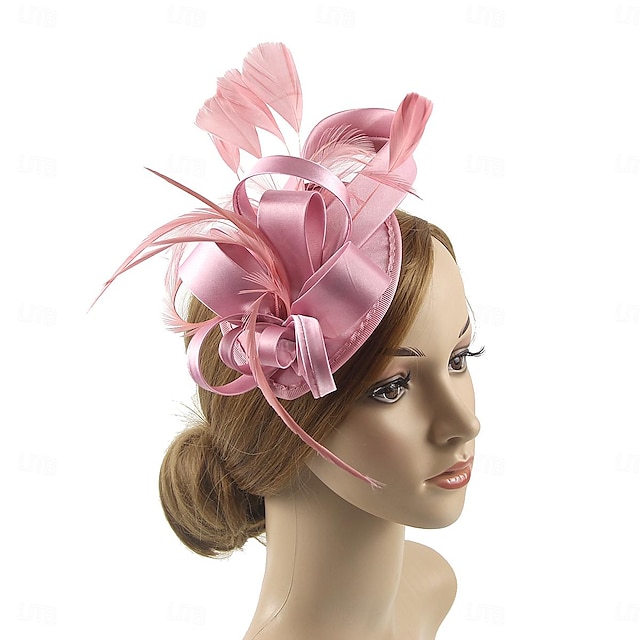  Retro vintage 1950s 1920s headpiece traje de festa fascinator chapéu feminino evento de máscaras/festa data chapéu de férias