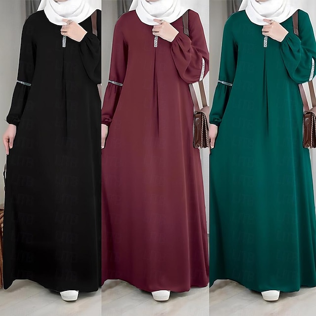  女性用 ドレス アバヤ カフンワンピース ドバイ イスラム教 アラビア語 アラビア語 イスラム教徒 ラマダン 成人 ドレス