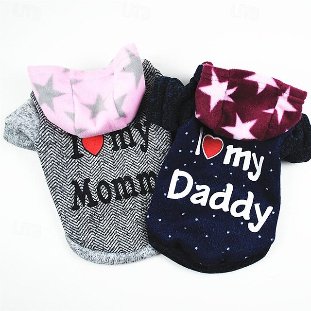  Cane Gatto Felpa con cappuccio Moda Carino Inverno Caldo Morbido Lavabile Confortevole All'aperto Sportivo Abbigliamento per Cani for Bichon Frisé Barboncino Volpino di Pomerania Cucciolo Papillon