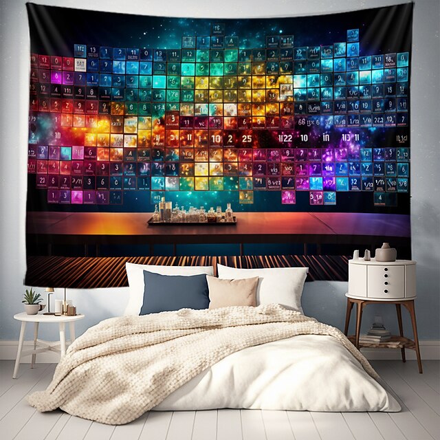 Poster Géant Mural UV Réactif - Plantes Vertes Sous Lumière Noire, Effet 3D Vintage