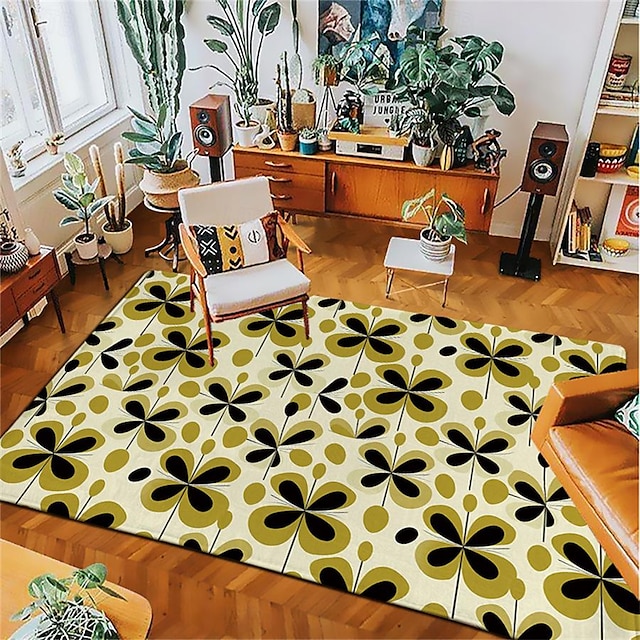  malý žlutý květ plocha kobereček kuchyňská podložka protiskluzová olejivzdorná podložka do obývacího pokoje koberec vnitřní venkovní podložka ložnice výzdoba koupelna podložka vchod kobereček