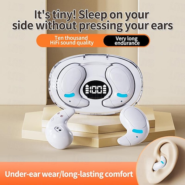  nia m96 căști fără fir adevărate căști tws în ureche bluetooth 5.3 stereo cu cutie de încărcare și anulare a zgomotului ambiental pentru utilizare