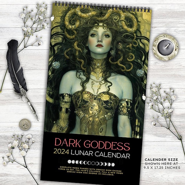 Dark Goddess 2024 Calendar 2024 10.99