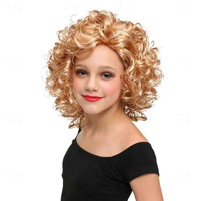  Parrucca di Sandy Cattiva delle Grease Girls Parrucche di Halloween Parrucche di Halloween