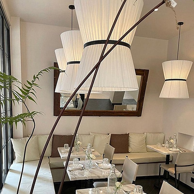  suspension led 40 cm 3 cercle de couleur de lumière / lustre design rond en métal industriel contemporain artistique led salle à manger lampes suspendues bar lumières suspendues intérieur pour la