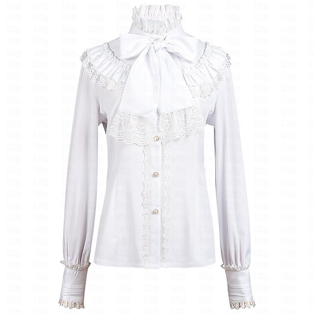 Retro Vintage Rococo Medieval Renaissance Steampunk Blouse / Shirt ...