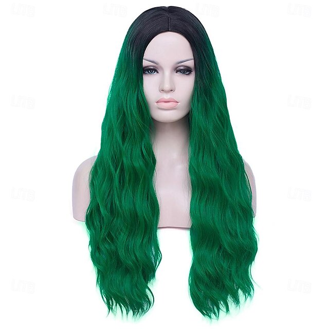  groene pruiken voor vrouwen 26 lange ombre groene haar pruik krullend golvend schattige zachte pruiken voor st patricks day feest st. patrick's day pruiken