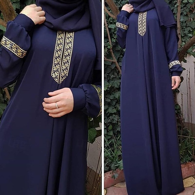 Per donna Vestiti Abaya Religioso Arabo saudita arabo musulmano Ramadan Pop art Per adulto Abito