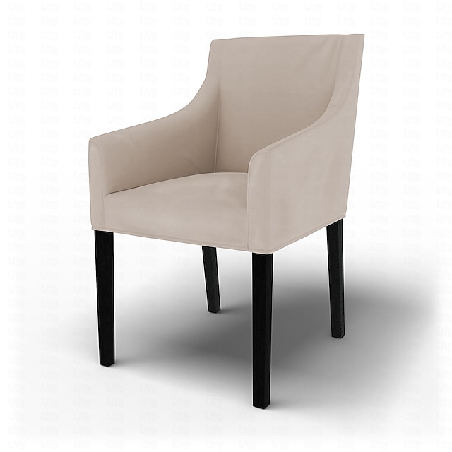  Fodera per sedia Sakarias in twill di cotone con braccioli, vestibilità regolare, lavabile in lavatrice, serie Ikea