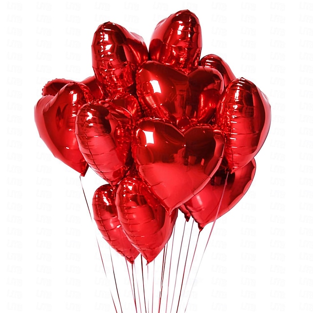  1 szt. Walentynki 13-calowy balon foliowy miłość serce na walentynki różowy pływak pusty pokój romantyczna aranżacja propozycja węzła urodziny dekoracja serca.