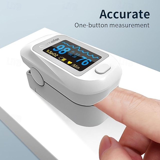  Monitor digital de frecuencia cardíaca en sangre en la yema del dedo, pletismógrafo de pulso e índice de perfusión, ideal para uso doméstico y entusiastas de los deportes.