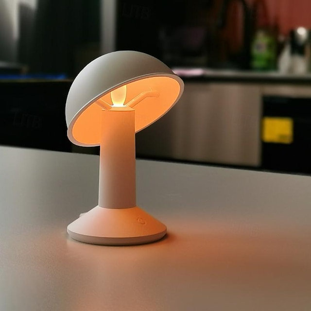  Mushroom Lamp Atmosphere Lamp Light Luxury Desktop Decoration Ornaments Bedroom Charging Creative Gift Night Light