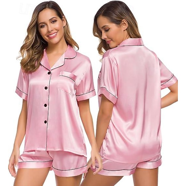  Adults' Pajamas Nightwear Solid Color Onesie Pajamas Fashion Casual Daily Ice Silk Cosplay For Women's Dailywear Animal Sleepwear Cartoon