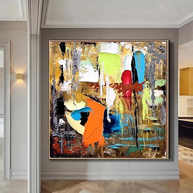  ruční olejomalba plátno umělecká dekorace na zeď současná abstraktní barva pro domácnost výzdoba obývacího pokoje válcovaný bezrámový nenatažený obraz