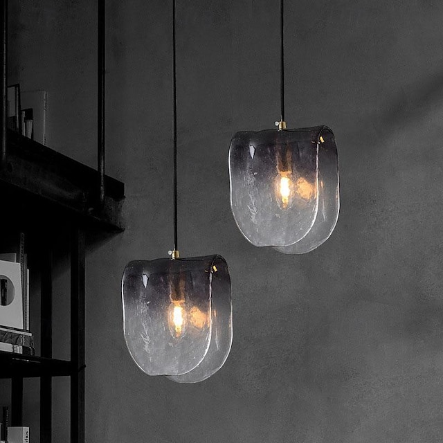  2-Light 17 cm Enkelt design Ø Design Vedhæng Lys Glas Glas Galvaniseret Malede finish Moderne Nordisk stil 110-120V 220-240V