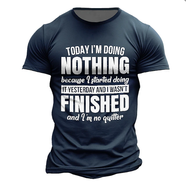 Men's Graphic Letter T Shirt Short Sleeve T shirt 3D Print Crew Neck Shirt Daily Designer Casual Sports Outdoor Holiday Going out Black Brown Green Spring & Summer Clothing Apparel S M L XL 2XL 3XL 9