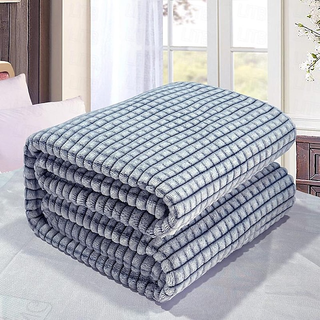 Утолщенное однотонное фланелевое одеяло в клетку с ананасом, коралловое бархатное одеяло для дивана, одеяло для кондиционера, одеяло для сна