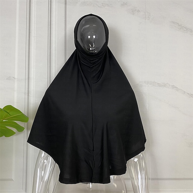  בגדי ריקוד נשים צעיפי חיג'אב חימר דובאי איסלאמי Arabic הערבי מוסלמי רמדאן צבע אחיד מבוגרים עליון