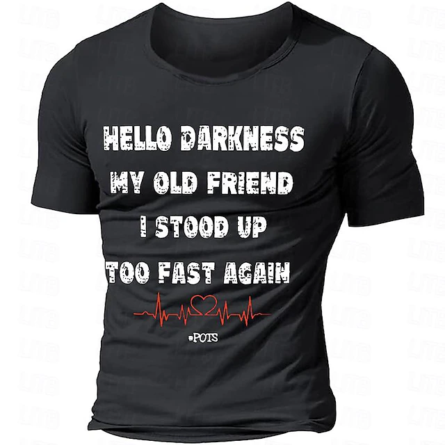 Men's Letter T Shirt Tee Top 100% Cotton Short Sleeve Graphic Shirt Black Army Green Dark Blue Comfortable Tee Sports Outdoor Holiday Fashion Designer Clothing 8