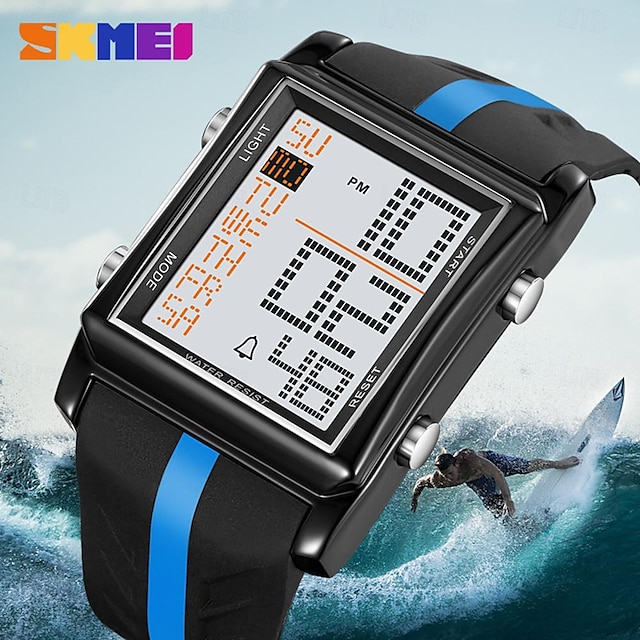  skmei 2207 электронные мужские студенческие будильники ночник водонепроницаемые электронные спортивные часы на открытом воздухе