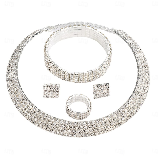  Ensemble de bijoux d'amour, yeux en cristal, boucles d'oreilles, collier, ensemble de bijoux de mariage pour femmes