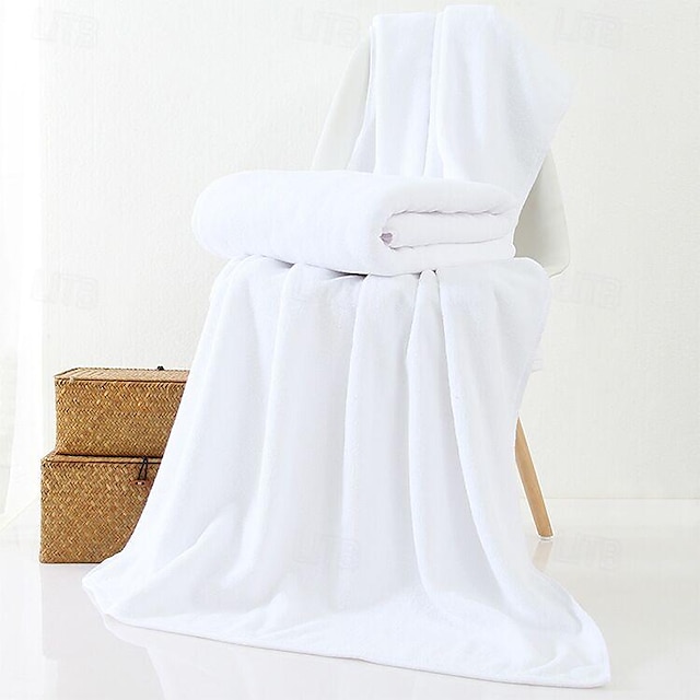  100 % bomull, myk og absorberende ensfarget håndkle eller ansiktshåndkle for hotellbruk på hjemmebadet