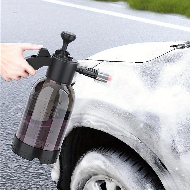  Handheld Car Wash Sprayer 2L Multipurpose Water Spray Bottle For Automotive Detailing Home Yard