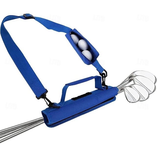  golf táska golfütő hordtáska hordozható, állítható vállpánttal crossbody táska vezetői tanfolyam gyakorló golftáska