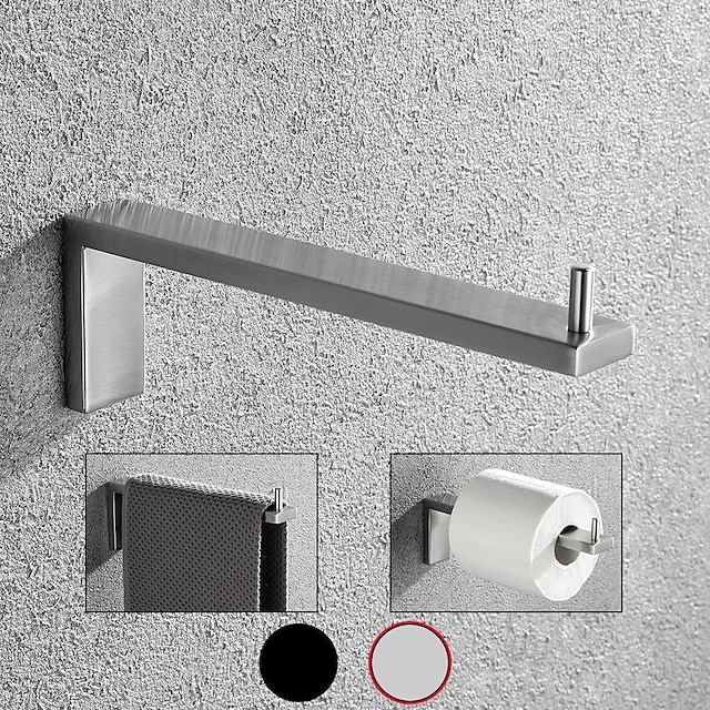  Toallero horizontal de acero inoxidable 304, soporte de papel higiénico para baño
