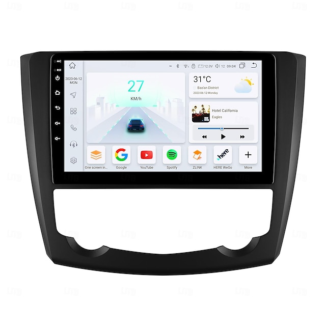  android 12 bilradio for renault kadjar 2015-2019 stemme multimedia videospiller navigasjon