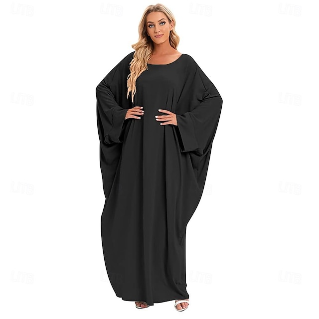  Per donna Vestiti Abaya Scialli Sciarpe Hijab Dubai islamico Arabo arabo musulmano Ramadan Tinta unica Per adulto Abito