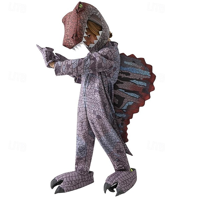  Dinosaur Cosplay kostyme Maskerade Voksne Gutt Jente Cosplay Fest Maskerade Karneval Maskerade Enkle Halloween-kostymer