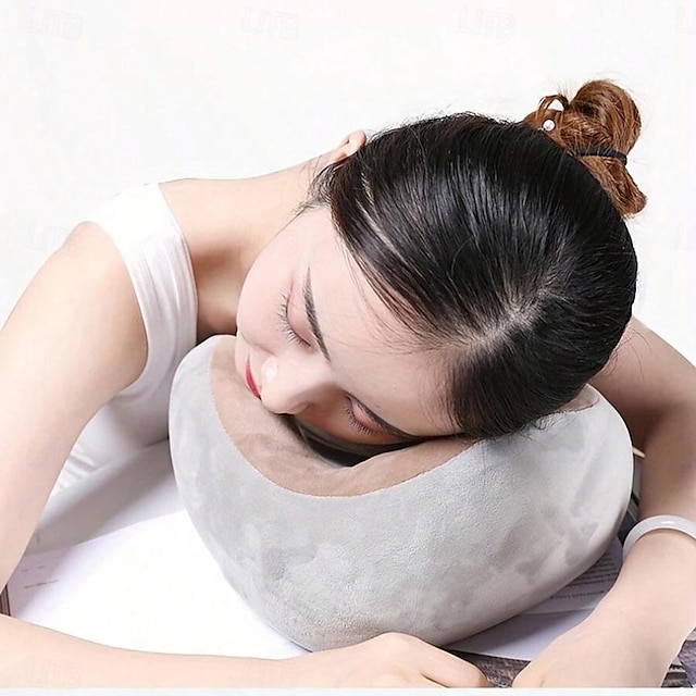  massageador elétrico de pescoço travesseiro de massagem em forma de u massageador cervical e de pescoço com esponja de memória durável travesseiro de massagem com calor, amassamento de tecidos