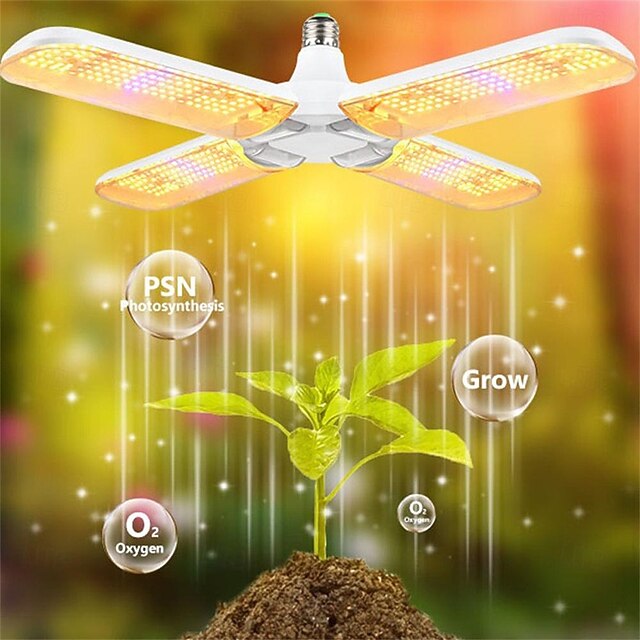 Ampoule Croissance Plantes 60 LED GU10 Spectre Complet - 220V, Lumière Blanche, Pour Intérieur, Succulentes, Jardinage