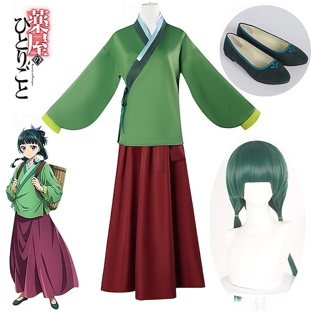  Zainspirowany przez Dzienniki aptekarskie Maomao Anime Kostiumy cosplay Japoński Karnawał Garnitury cosplay Długi rękaw Kostium Na Damskie