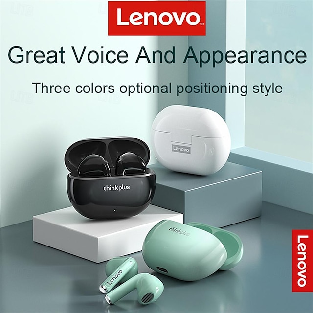  Lenovo XT93 Fone de ouvido sem fio True TWS No ouvido Bluetooth 5.2 Estéreo Com caixa de cobrança Microfone Embutido para Apple Samsung Huawei Xiaomi MI Ioga Uso Diário Viajar Celular