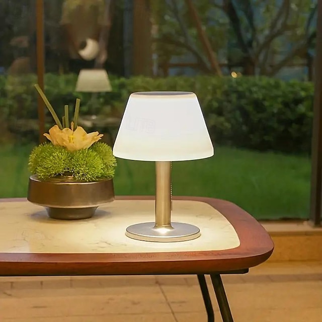  Zewnętrzna lampa stołowa led zasilana energią słoneczną nowoczesny styl domowy bar dekoracja hotelu oświetlenie dziedzińców światło zasilane energią słoneczną lampki nocne lampki barowe na biurko 1x