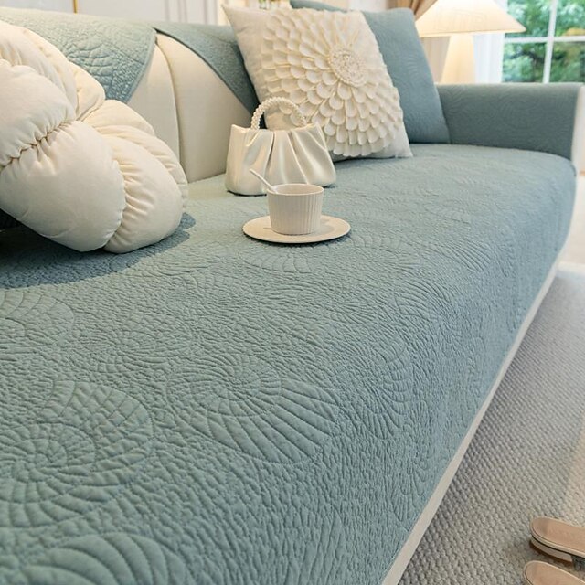 100% Cotton Sofa Slipcover Sofa Seat Cover Sectional Couch Covers,Furniture Protector Anti-Slip Couch Covers for Dogs Cats Kids(Sold by Piece/Not All Set) 10