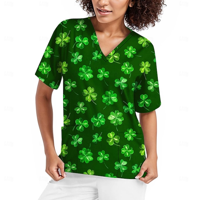  Shamrock Irish T-shirt Anime 3D Graphic For Women's Adults' Masquerade Saint Patrick's Day St. Patrick's Day 3D Print Party Festival