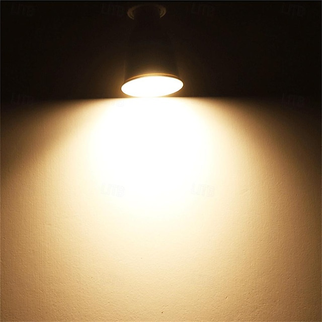  4 Stück GU10-LED-Lampe 7 W 8 LEDs dimmbar 3000 K Warmweiß für Küchenbereich Wohnzimmer Schlafzimmer