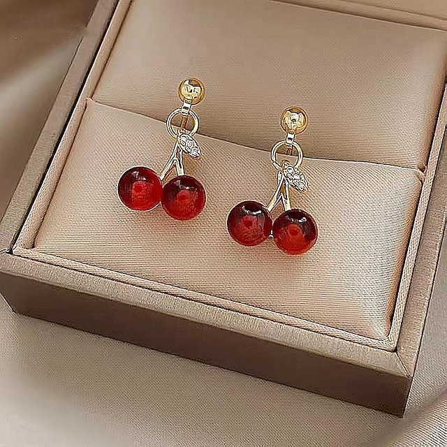  Drop Earrings Classic Love Earrings Jewelry Red For Wedding Party Daily